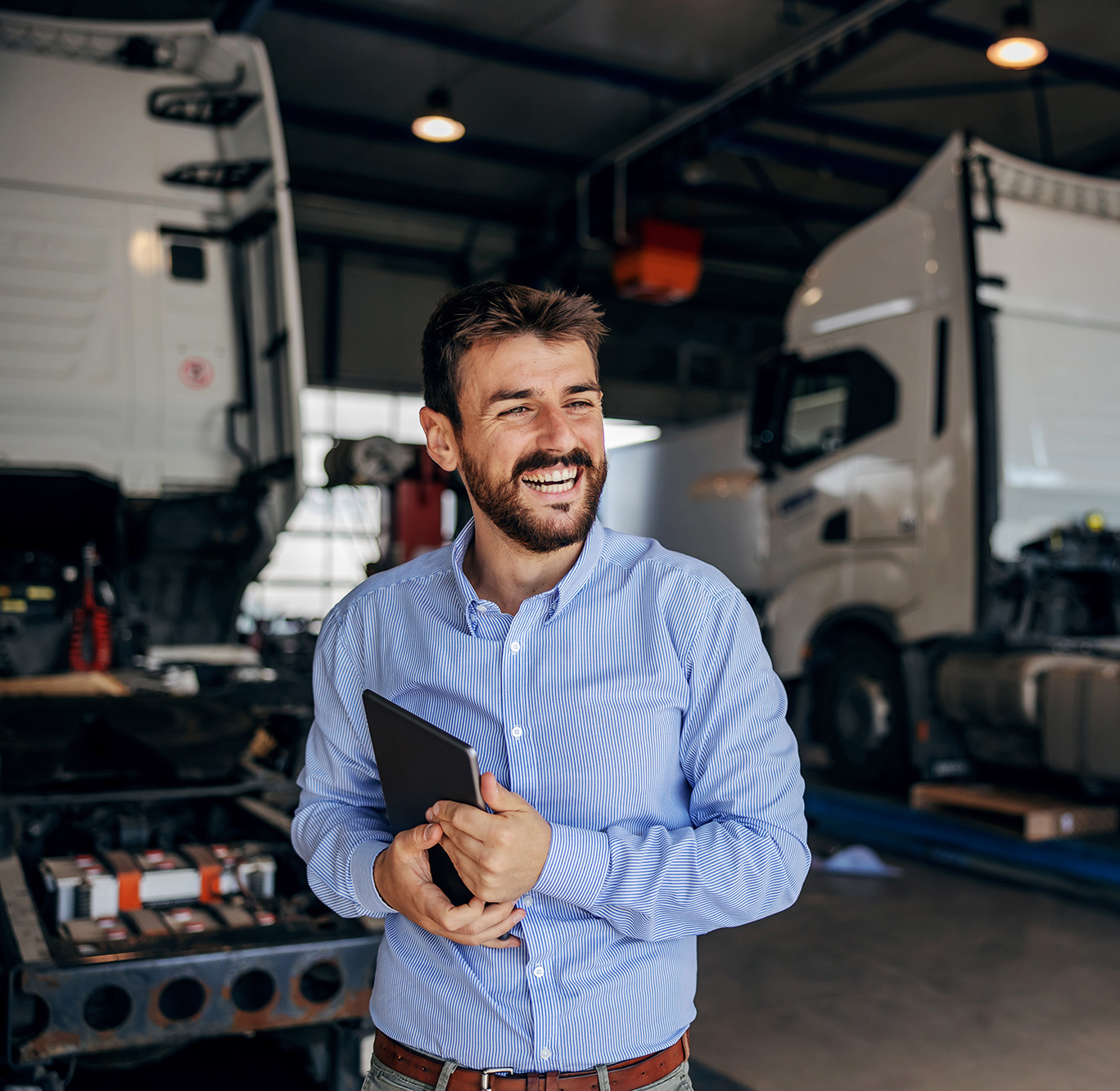man with truck